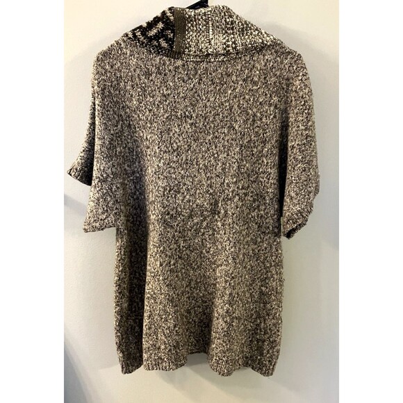 Style & Co Women's Gray/Black Combo Short Sleeve Tunic Sweater Size:  L - Picture 7 of 7